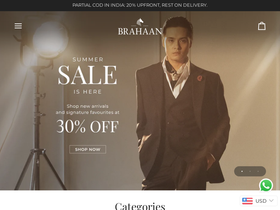 brahaan.com homepage screenshot