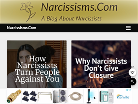 'narcissisms.com' screenshot