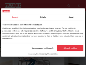 'franke.com' screenshot