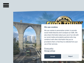'eurotrucksimulator2.com' screenshot
