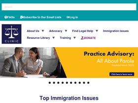 'cliniclegal.org' screenshot