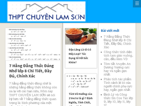 'thptchuyenlamson.vn' screenshot