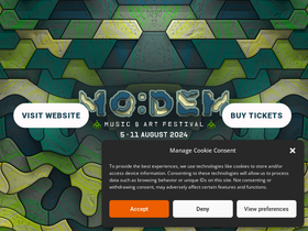 'modemfestival.com' screenshot