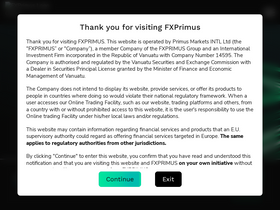 'fxprimus.com' screenshot