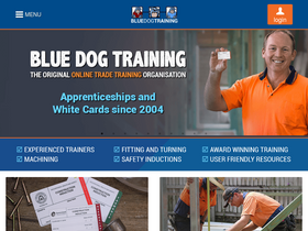 'bluedogtraining.com.au' screenshot