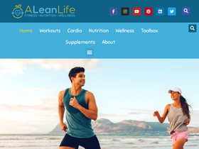 'aleanlife.com' screenshot