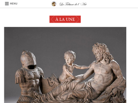 'latribunedelart.com' screenshot