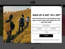 'thenorthface.com.au' screenshot