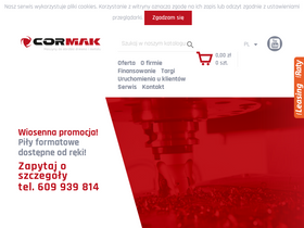 'cormak.pl' screenshot