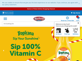 'keyfood.com' screenshot