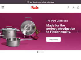 'fissler.com' screenshot