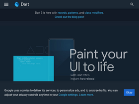 'dartlang.org' screenshot