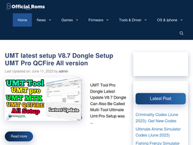 'officialroms.com' screenshot
