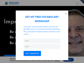 'myhappyenglish.com' screenshot