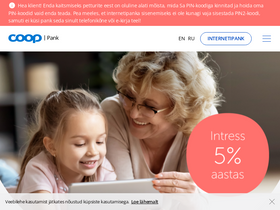 'cooppank.ee' screenshot