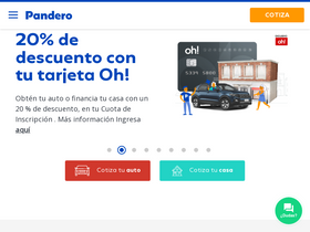 'pandero.com.pe' screenshot