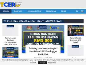 'tcer.my' screenshot