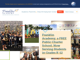 'franklin-academy.org' screenshot
