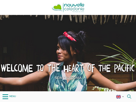 'newcaledonia.travel' screenshot