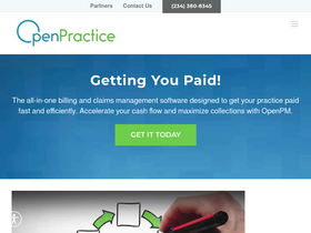 'openpracticesolutions.com' screenshot