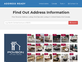 'addressready.com' screenshot
