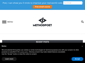 'methodpoet.com' screenshot