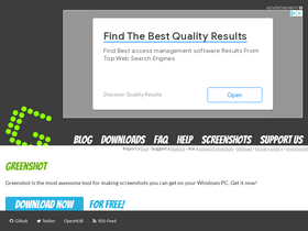 'getgreenshot.org' screenshot