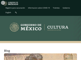 'cultura.gob.mx' screenshot