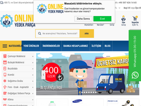 'online-yedekparca.com' screenshot