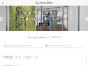 'galleriesnow.net' screenshot