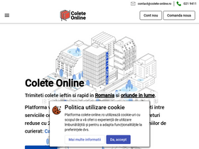 'colete-online.ro' screenshot