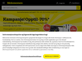 'mekonomen.no' screenshot