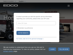 'edcodisposal.com' screenshot