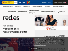 'red.es' screenshot