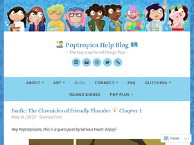 'poptropi.ca' screenshot
