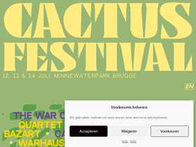 'cactusfestival.be' screenshot