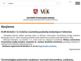 'vlkk.lt' screenshot