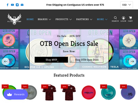 'flightfactorydiscs.com' screenshot