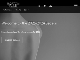 'bostonballet.org' screenshot