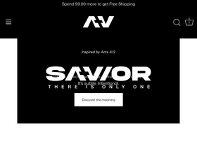 thesaviorbrand.com homepage screenshot