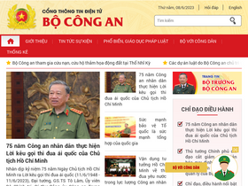 'bocongan.gov.vn' screenshot
