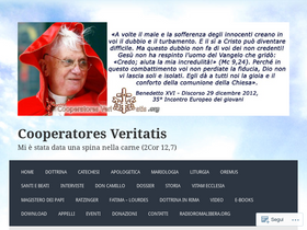 'cooperatores-veritatis.org' screenshot