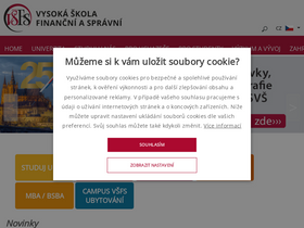 'vsfs.cz' screenshot