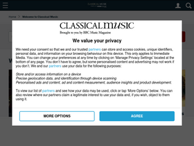 'classical-music.com' screenshot