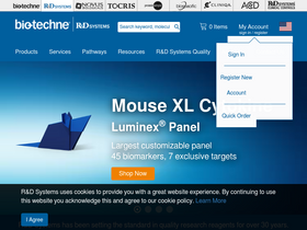 'rndsystems.com' screenshot