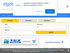 'zigzag.lt' screenshot