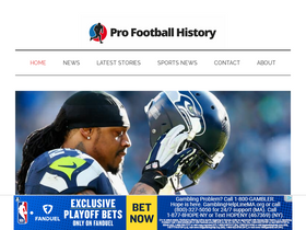 'profootballhistory.com' screenshot