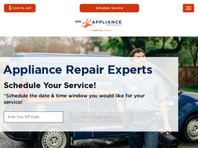 'mrappliance.com' screenshot