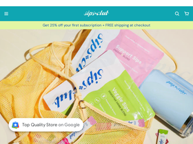 sipsclub.com homepage screenshot