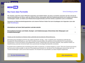 'mega-sim.de' screenshot